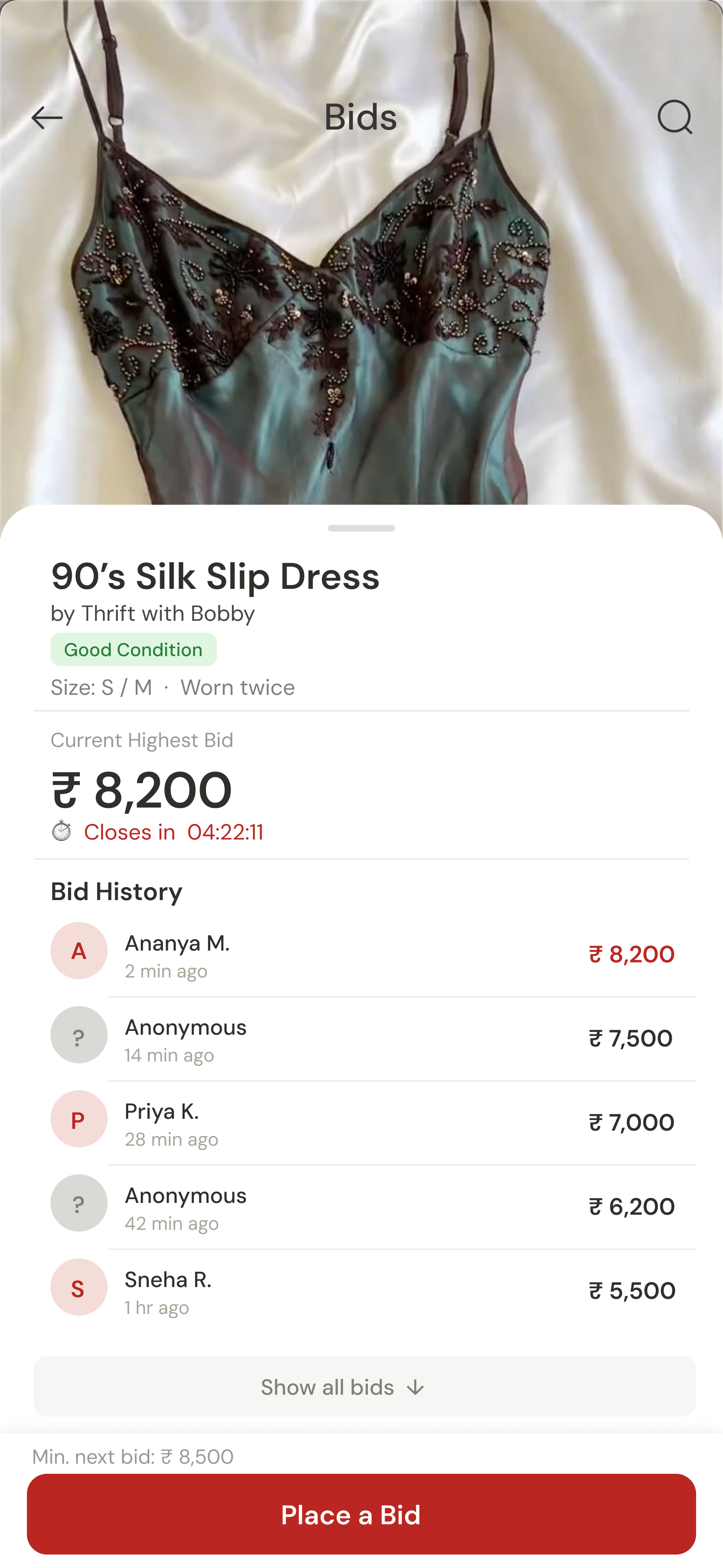 Open bidding, step 2